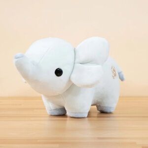 Bellzi Phanti White Elephant Plush Like New